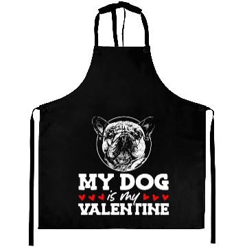 Discover My Dog Is My Valentine Date Cute Doggy Aprons