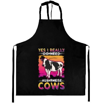 Discover Cow Cattle Breeder Farmer Cows Aprons