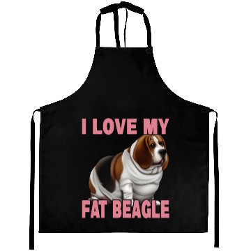 Discover I Love My Fat Beagle Aprons