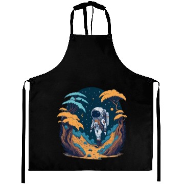 Discover Astronaut walking in the jungle Aprons