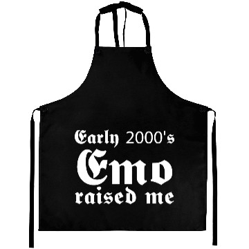 Discover Early 2000's Emo Raised Me Aprons