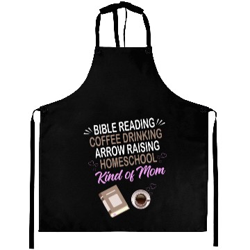 Discover BIBLE READING COFFEE DRINKING ARROW RAISING Aprons