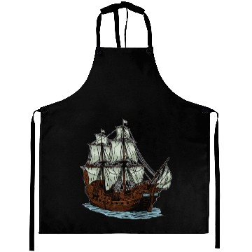 Discover Columbus Day 1492 Ship Aprons