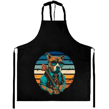 Discover pitbull Sunglasses guitar Aprons