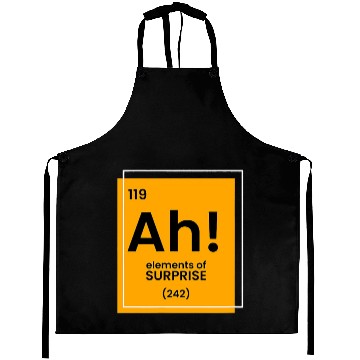 Discover Ah Element of surprise funny Chemist merch funny c Aprons