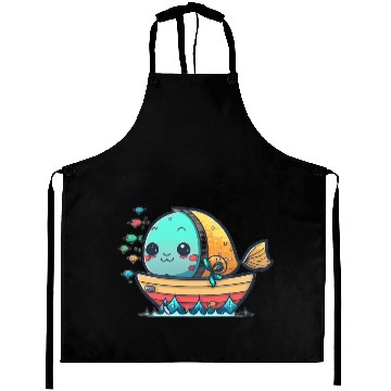 Discover Life on a Colorful Fishing Vessel Aprons