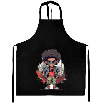 Discover Sweet Kid Rocking with Epic & Crazy Sticker! Aprons