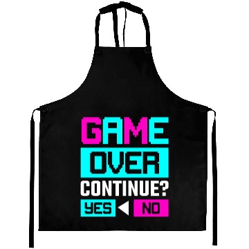 Discover Game Over Continue Yes or No Aprons