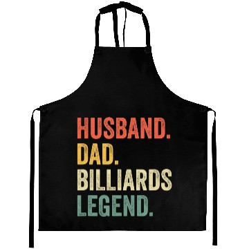 Discover Pool Player Funny Husband Dad Billiards Legend Aprons