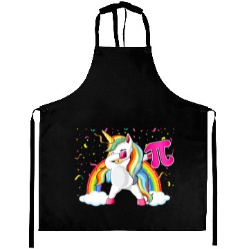 Discover Dabbing Pi Day Unicorn Mathematic Superhero Aprons
