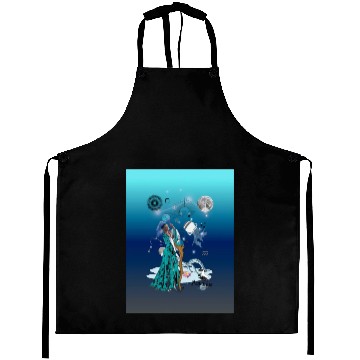 Discover Zodiac sign Aquarius in the unique version Graphic Aprons