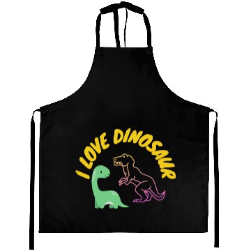 Discover I love dinosaur Aprons