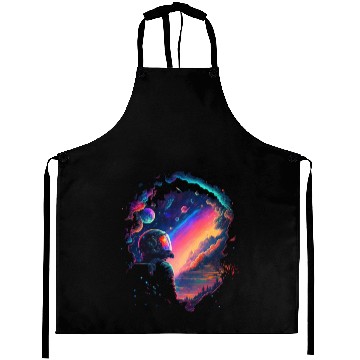 Discover Psychedelic Astronaut Aprons