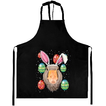 Discover Easter Bunny duck Funny Farmer Easter duck Aprons