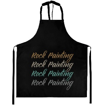 Discover Great Rock Painting Typeset For Rock Painter Aprons