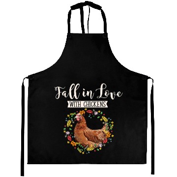 Discover Women Chicken Lover Fall Autumn Farmer170 Aprons