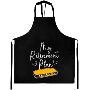 Discover Harmonica Funny Retirement Plan For Adults Aprons
