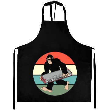 Discover Harmonica Carrying Cool Bigfoot Aprons