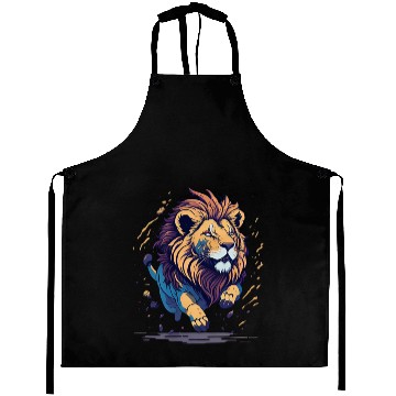 Discover Running furious lion Aprons