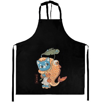 Discover Catfish Yokai Aprons