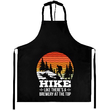 Discover Hiker funny Beer lover Hiking Mountaineering Aprons