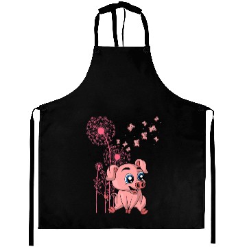 Discover Dandelion Piglet Farm Animal Lover Farmer Cute Pig Aprons