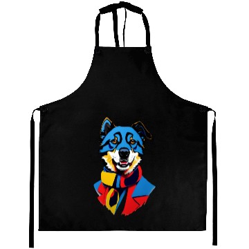 Discover Dog colorful Aprons