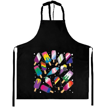 Discover Popsicle Gay LGBTQ Rainbow LGBT Pride Month Aprons
