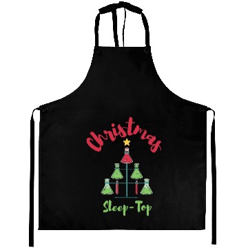 Discover Funny Chemistry Science Teacher Chemist Christmas Aprons