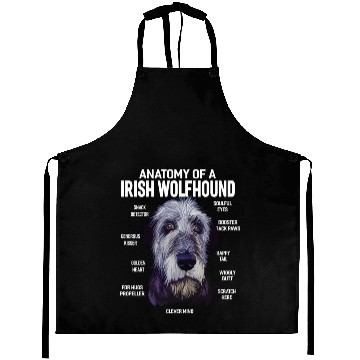 Discover Anatomy of a Irish Wolfhound Dog Funny Gift Aprons