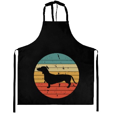 Discover Daschund In sunset Circle Daschund Dog Lover Aprons