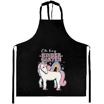 Discover Rainbow and Unicorn Kindergarten Teacher Aprons