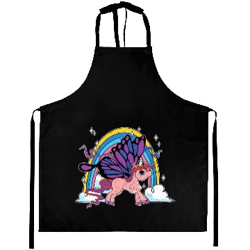 Discover Rainbow Animal Lover Insect Butterfly Fa Aprons