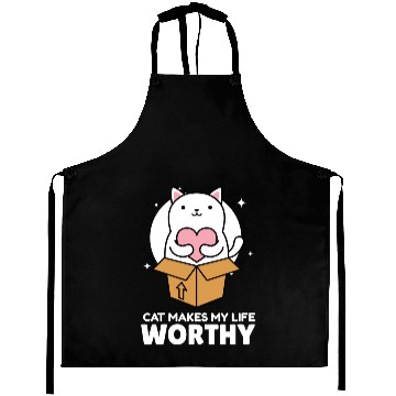 Discover Cats Make My Life Worth It Cute Cat Lover Aprons