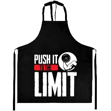 Discover Push It To The Limit Workout Weightlifting Gym Aprons