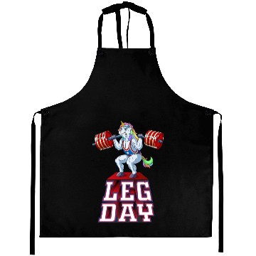 Discover Leg Day unicorn Weight Lifting Squat Gym Training Aprons
