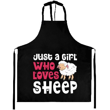Discover Cool Sheep For Women Girls Lamb Lover Sheep Aprons