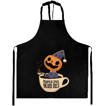Discover Pumpkin Spice Never Dies Aprons
