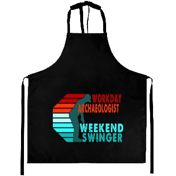 Discover Workday Archaeologist Weekend Swinger Golfer Aprons