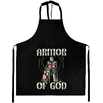 Discover Armor of God Templar Knight Christian Faith Jesus Aprons