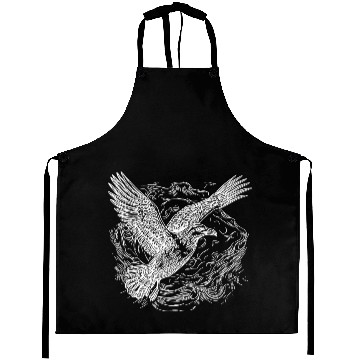 Discover Flying Seagull Over The Water Cloud Aprons