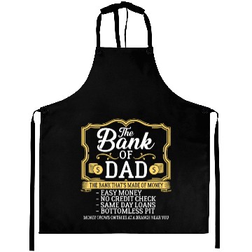 Discover The Bank Of Dad Money Grows On Trees Father's Daye Aprons