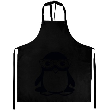 Discover Penguin with glasses, vector illustration Aprons