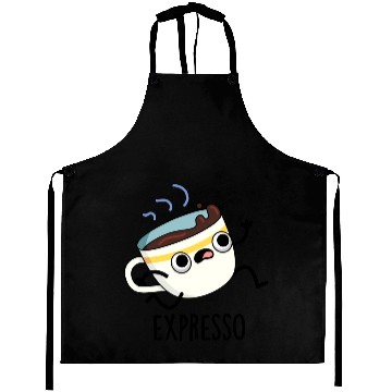 Discover Expresso Funny Running Coffee Aprons