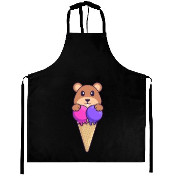 Discover Cute Squirrel With Sweet Ice Cream Aprons