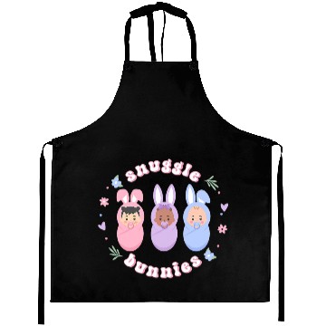 Discover Snuggle Bunnies Easter NICU LD Nurse Life Happy Ea Aprons