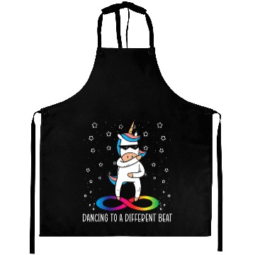 Discover Dancing To A Different Beat Neurodiversity Unicorn Aprons