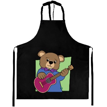 Discover Bear Cub Guitar Music Aprons