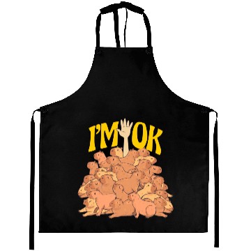 Discover Capybaras I m Ok Funny Capybara Lover Aprons
