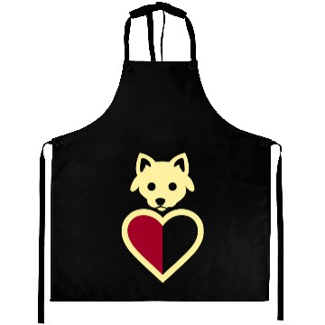 Discover Love dog Aprons